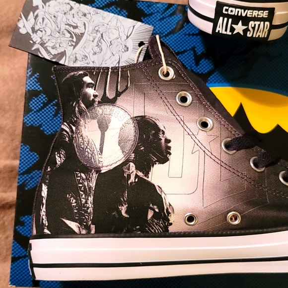 Converse DC Comics Chuck Taylor AllStar 70 Hi Batman Flash & WW Men-10 W-12 Rare - Picture 9 of 10
